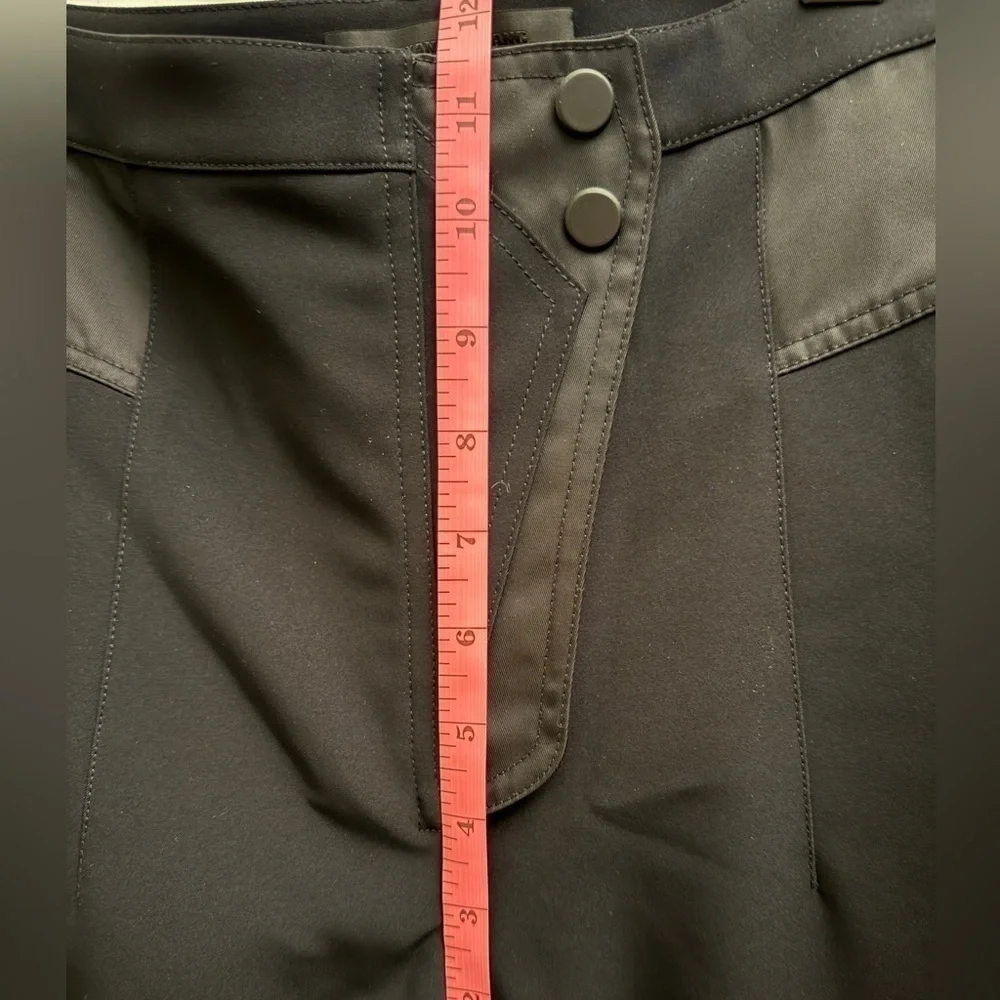 NWT ALEXANDER WANG Stretch Skinny Pant Satin Trim Zipper Ankles Snap Size 8